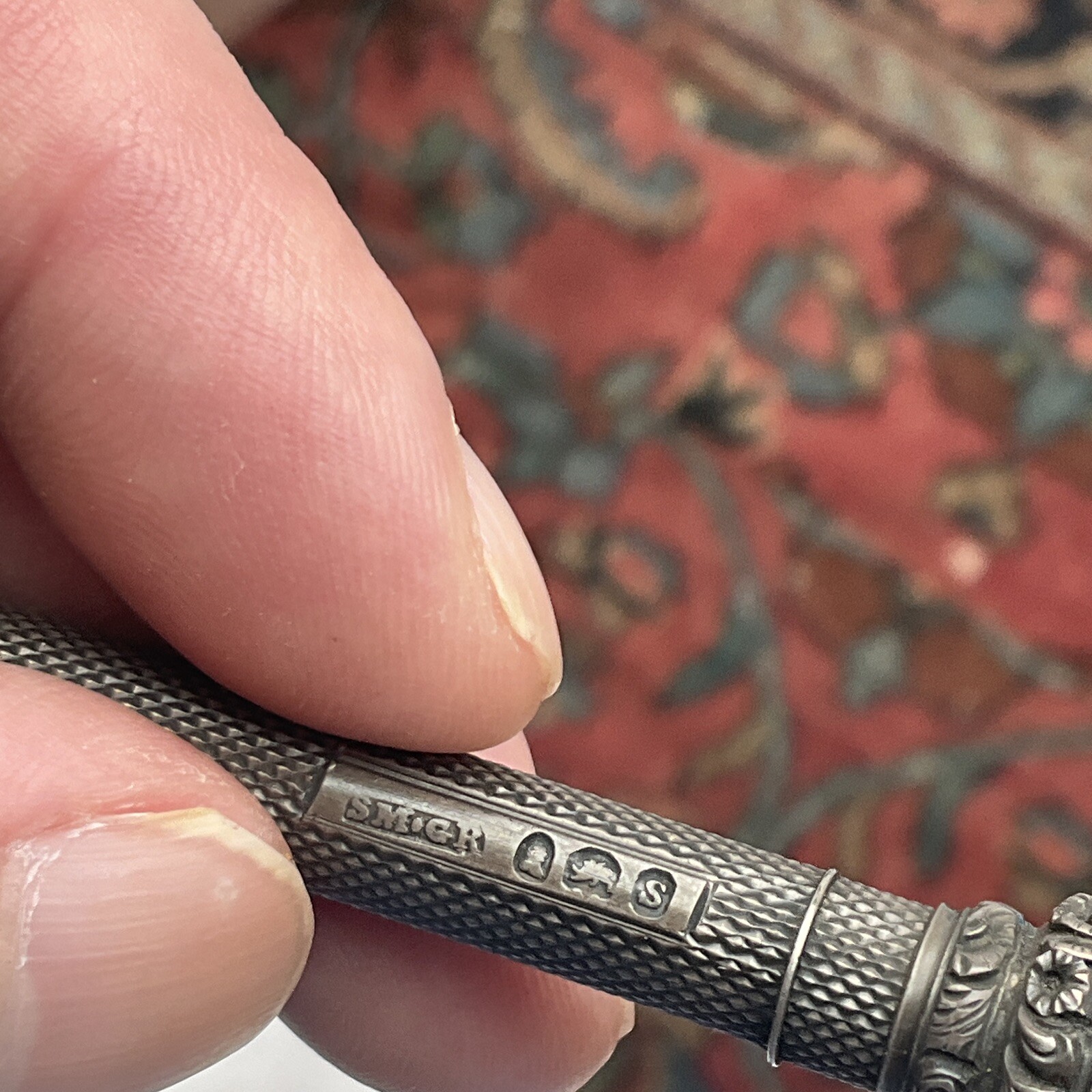 Antique Sampson & Mordan Sterling Silver Retractable Pencil Date Mark 1833
