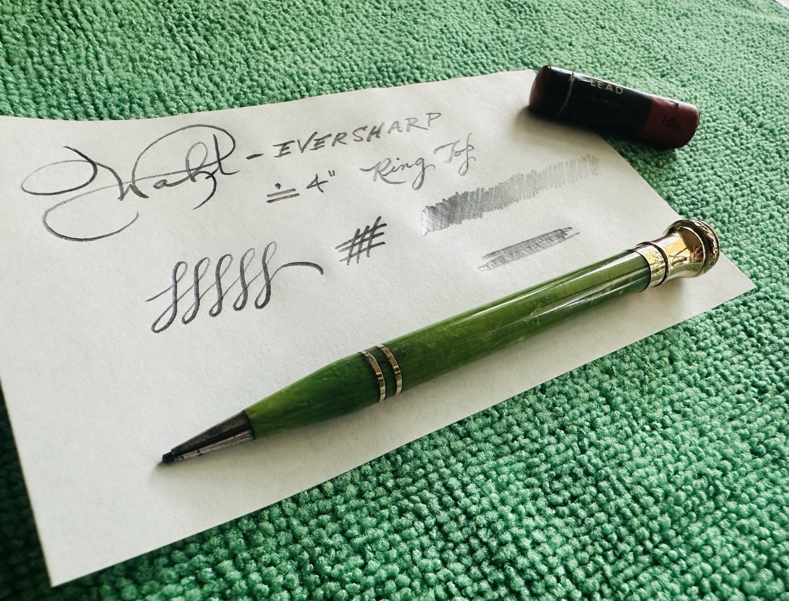 Vintage WAHL-EVERSHARP Ring Top Gold Filled Mechanical Pencil – Extra 1.1mm Lead