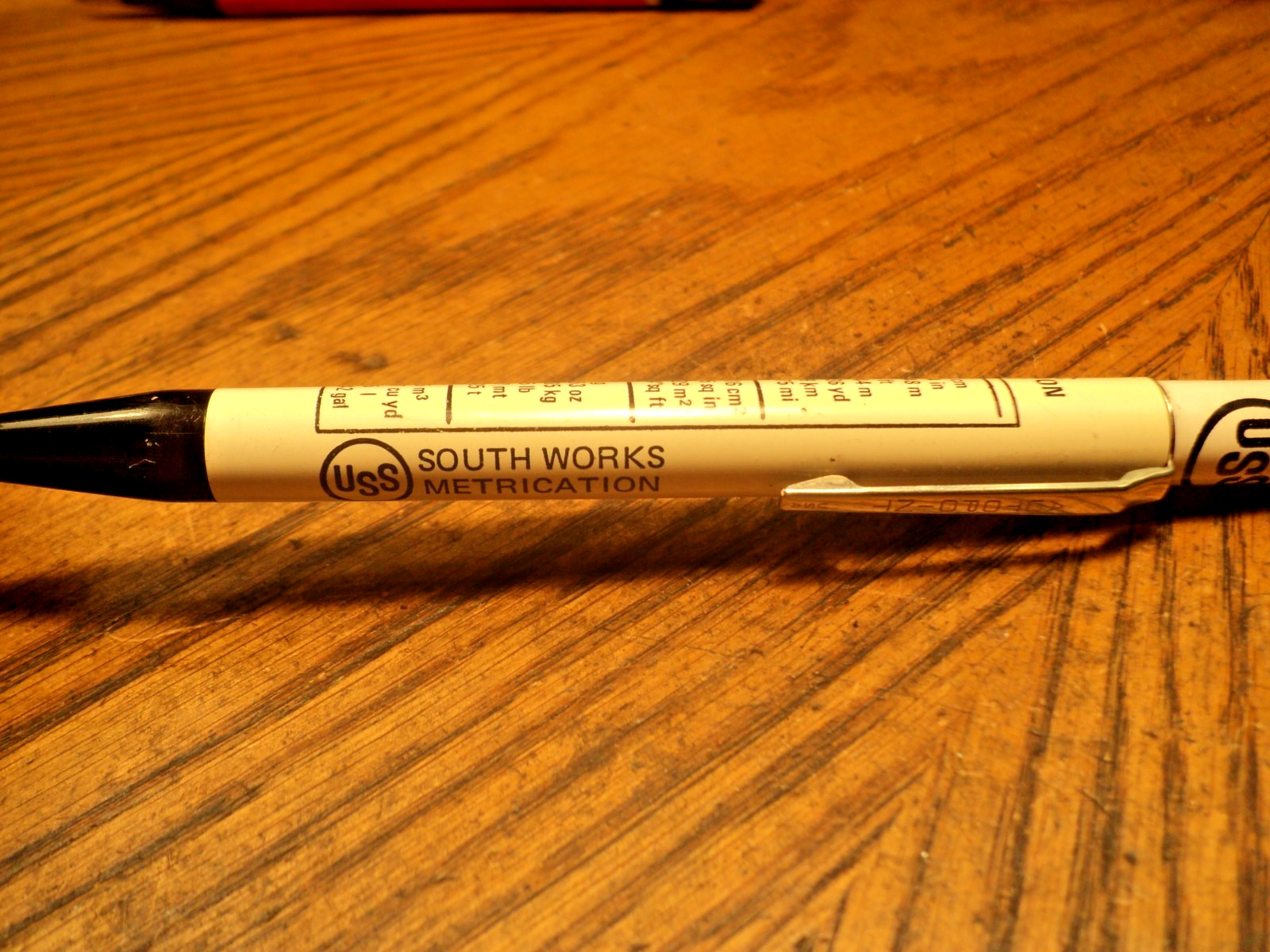Vintage Autopoint Mechanical Pencil USS South Works Metric Chart 5-3/4″ Long