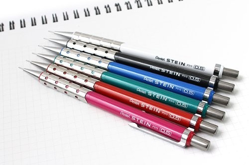 Pentel Stein Sharp Mechanical Pencil 0.5mm Metallic Blue Barrel XP315-MC