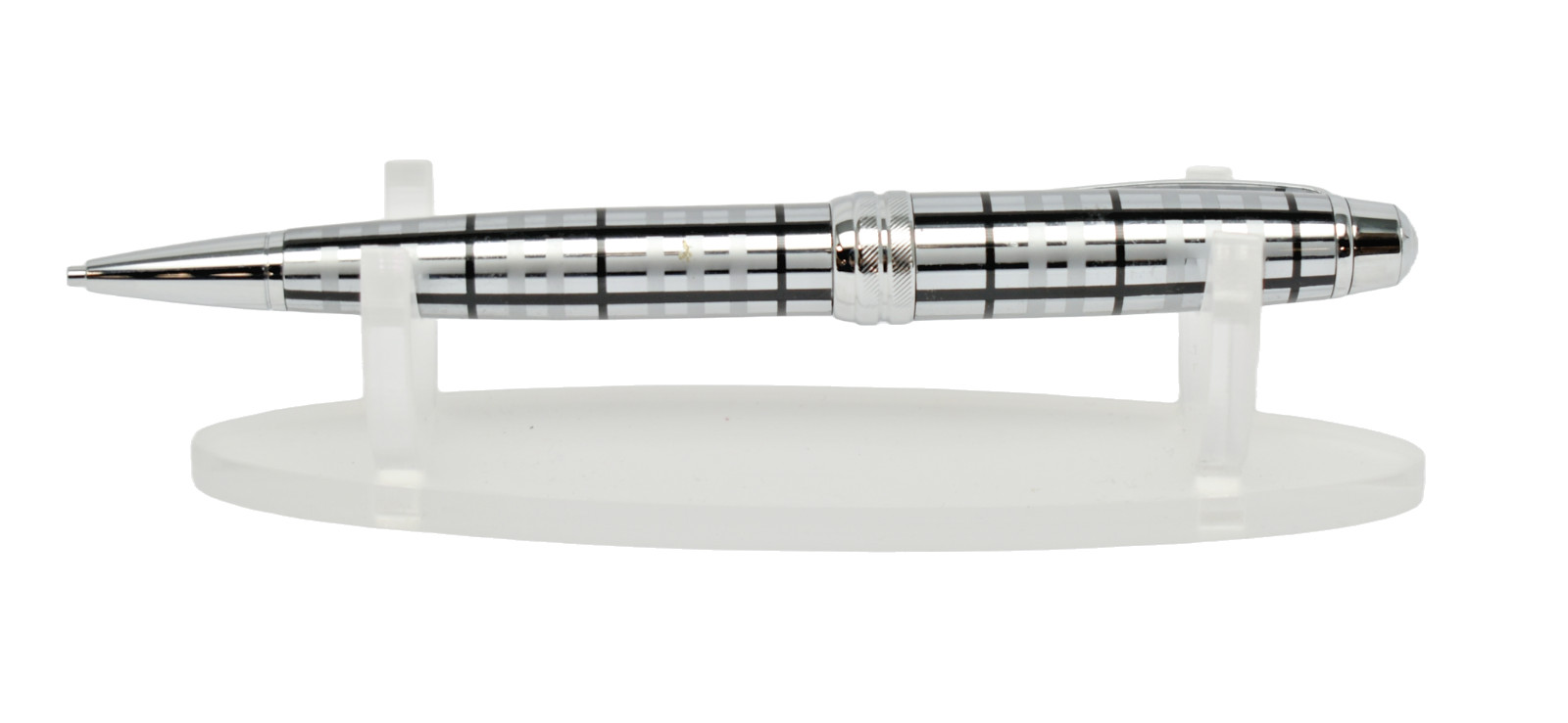 CROSS Bailey Polished Chrome Geometric Pattern 0.7mm Pencil with Gift Box