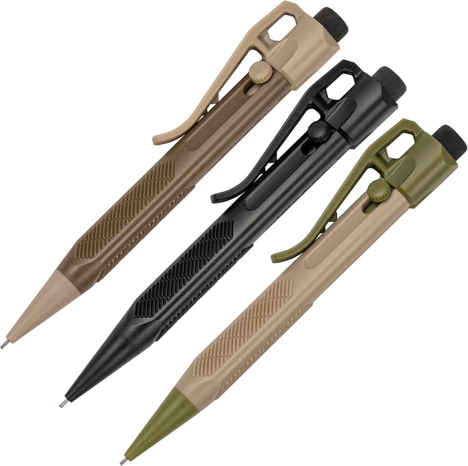 Durable Weatherproof Mini Slide-Click Mechanical Pencil, 3