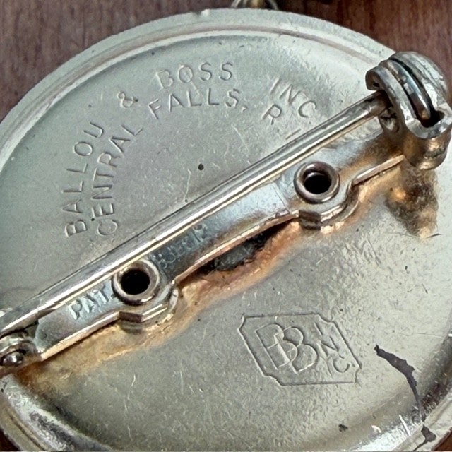 Vintage Ballou & Boss Retractable Pencil Brooch Pin Cross Mechanical Pencil Gold