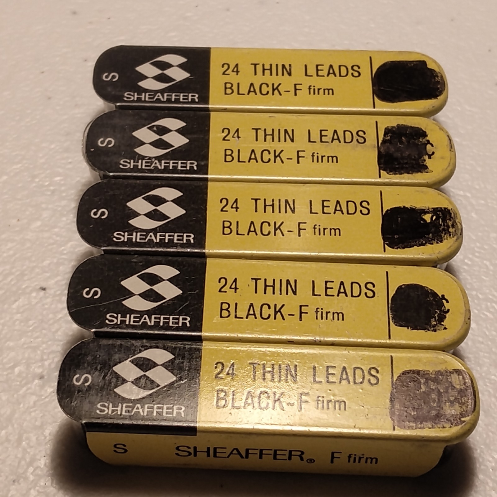 Vintage Sheaffer Mechanical Pencil Leads Lot with Original Box & 5 Unused Tins