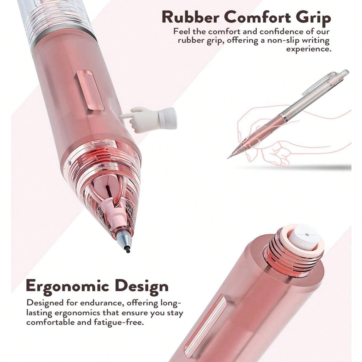 Aesthetic Mechanical Pencil Set with Case for Drawing Writing School Supplies