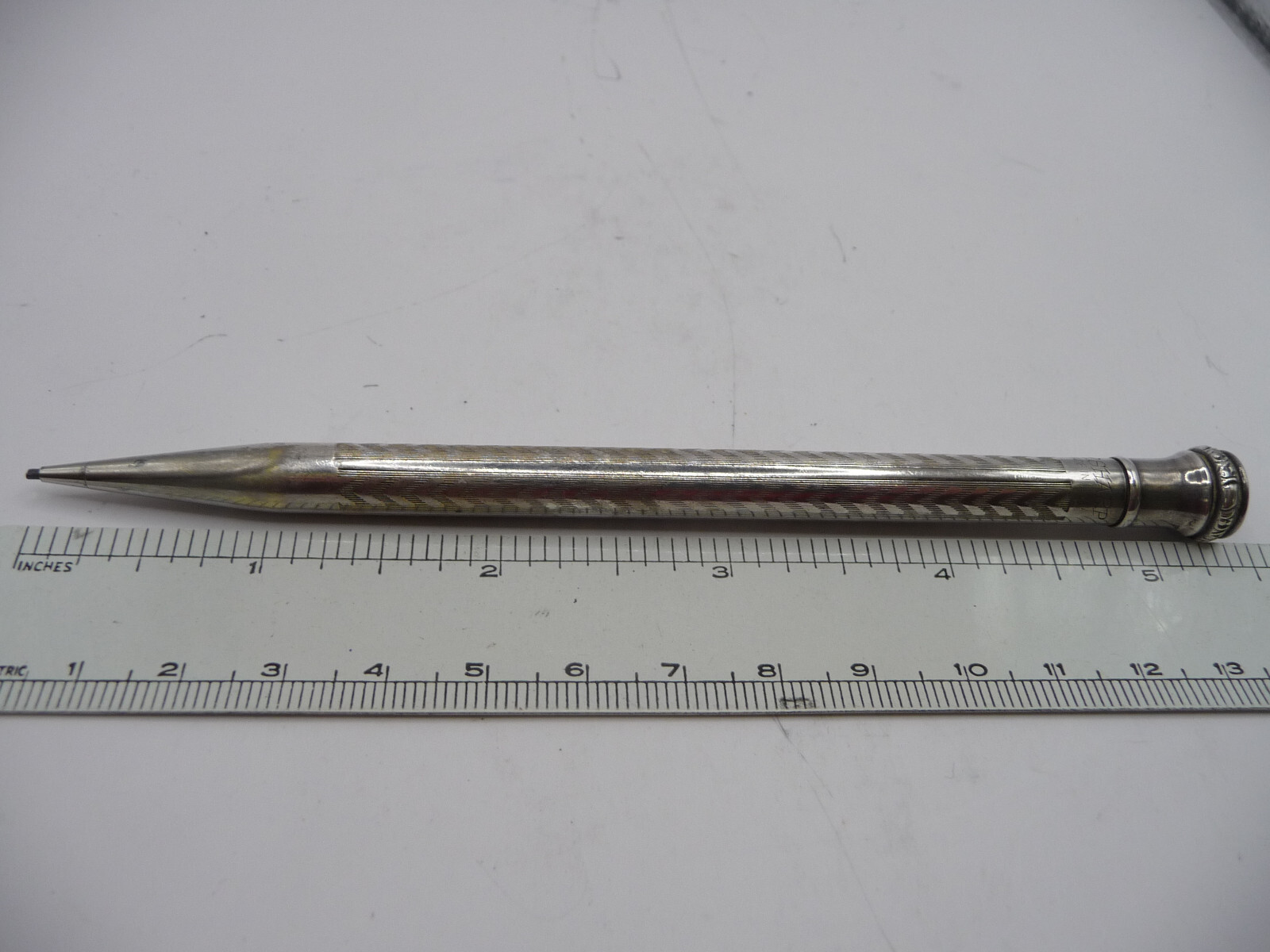 Wahl-Eversharp Vintage Silver Plate l.l mm Pencil–working