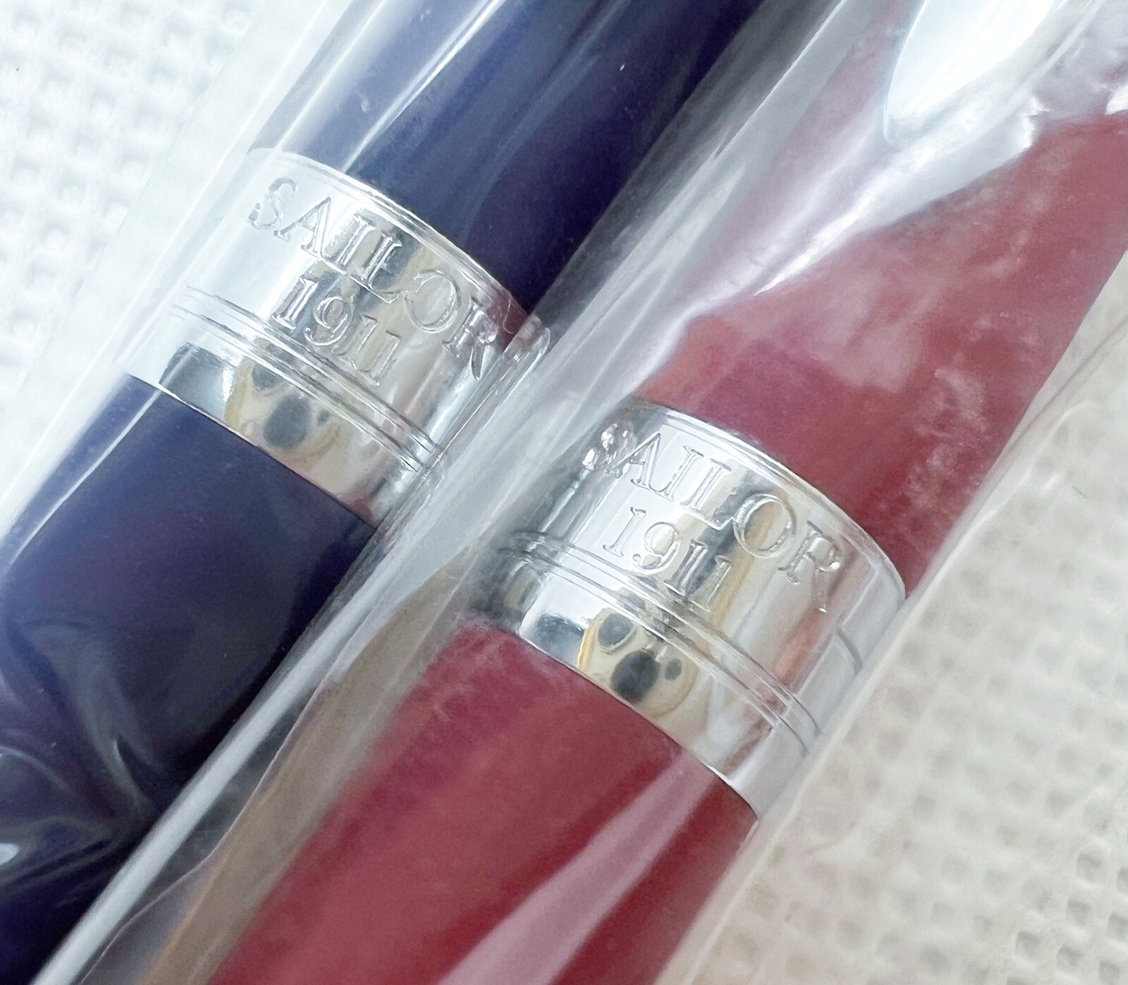 New Sealed Sailor 1911 Mechanical Pencil 2pcs 0.5 Dark Blue & burgundy