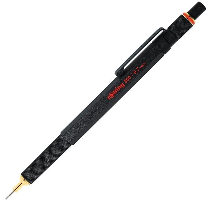 Rotring 800 Retractable Mechanical Pencil 0.7 mm Black