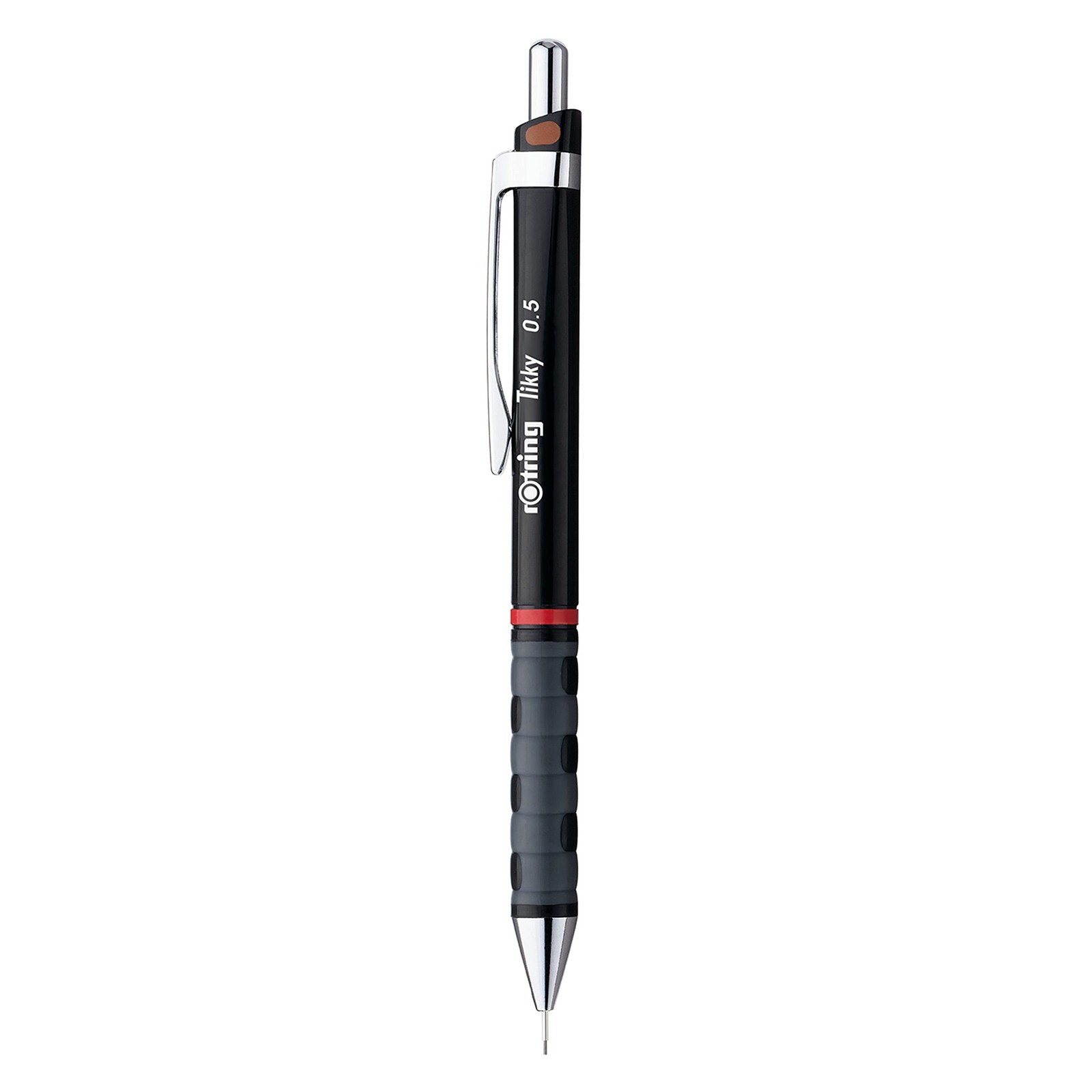 Tikky Mechanical Pencil Set HB 0.5mm Black Barrel 12 Leads Eraser School