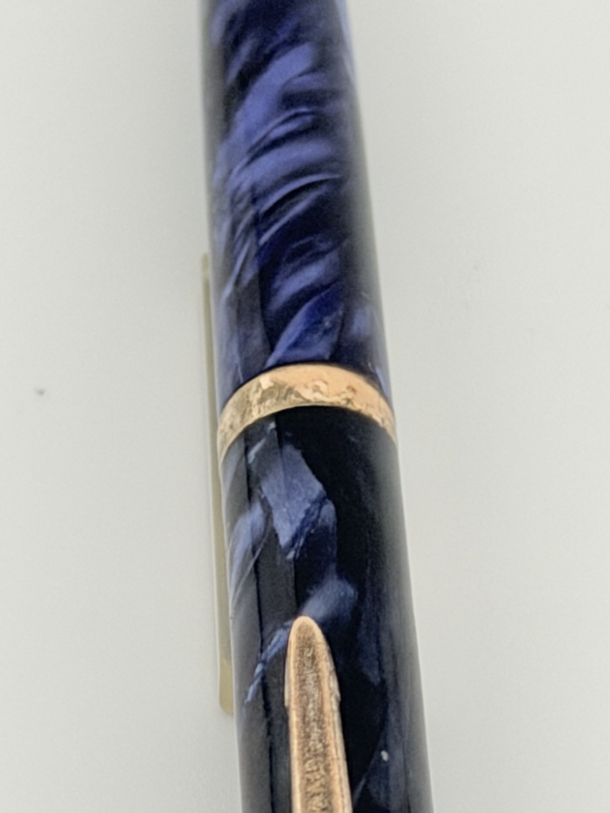 Vintage PARKETTE Made By Parker Mechanical Pencil Marble Blue Super Rare