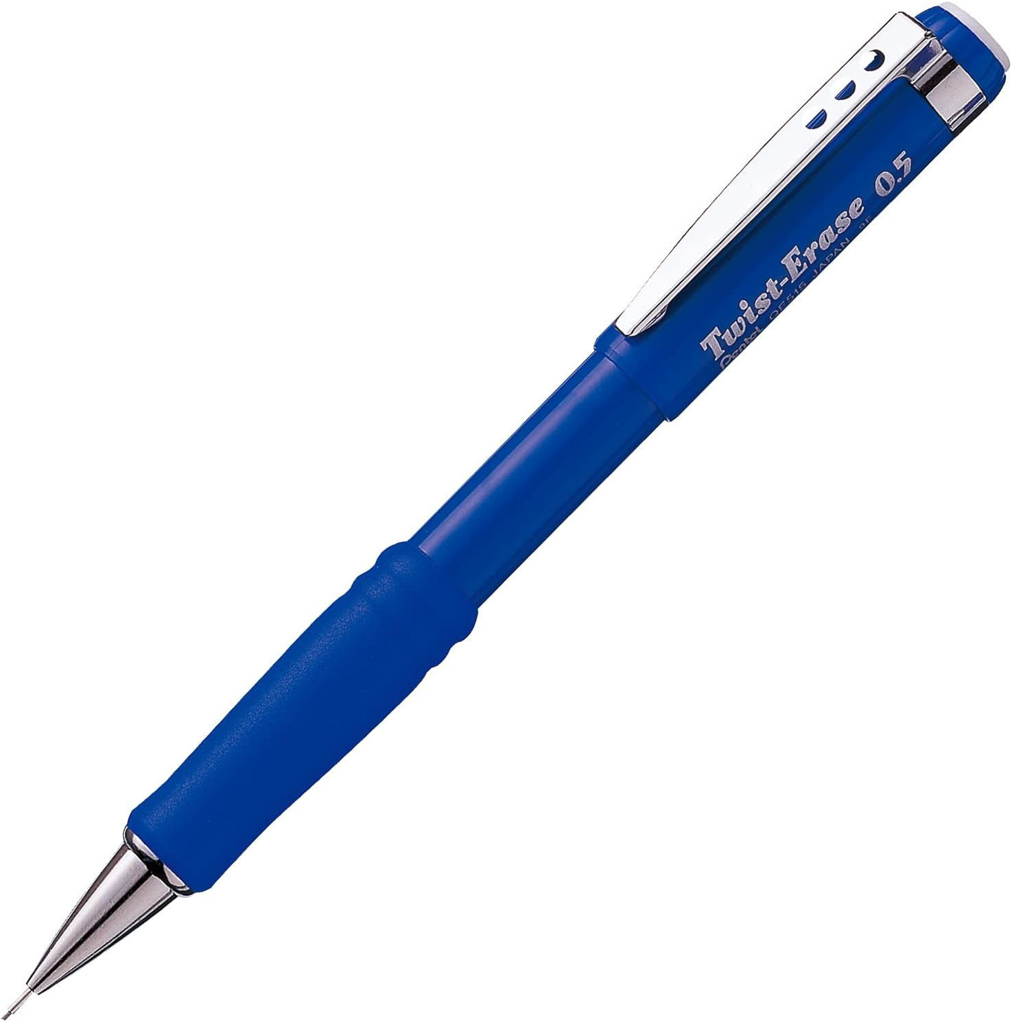 Twist-Erase III Mechanical Pencil, 0.5Mm, Blue Barrel, 12 Pack (QE515C)