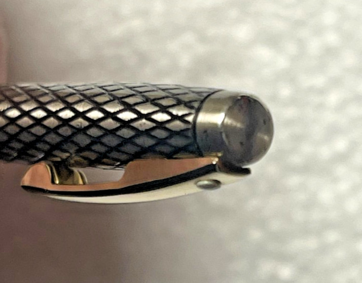 Vintage Sheaffer Imperial Sterling Silver Diamond Grid Mechanical Pencil Working