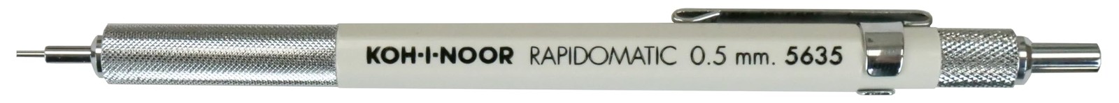 Koh-i-noor Rapidomatic Mechanical Pencil, .5Mm Lead, White, 1 Each (56