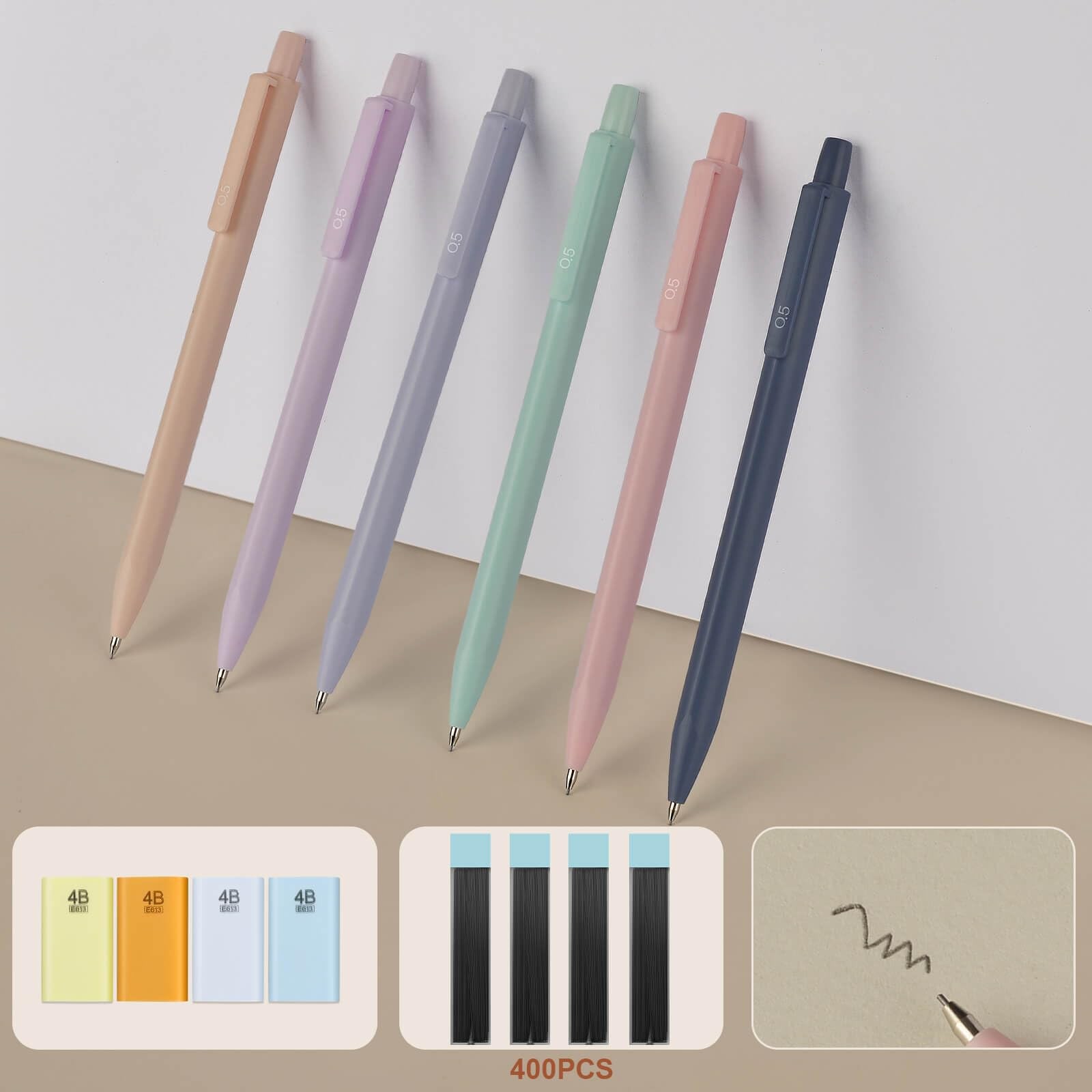 52 PCS Aesthetic School Supplies with Pen Case Gel Pens Rulers Pencils