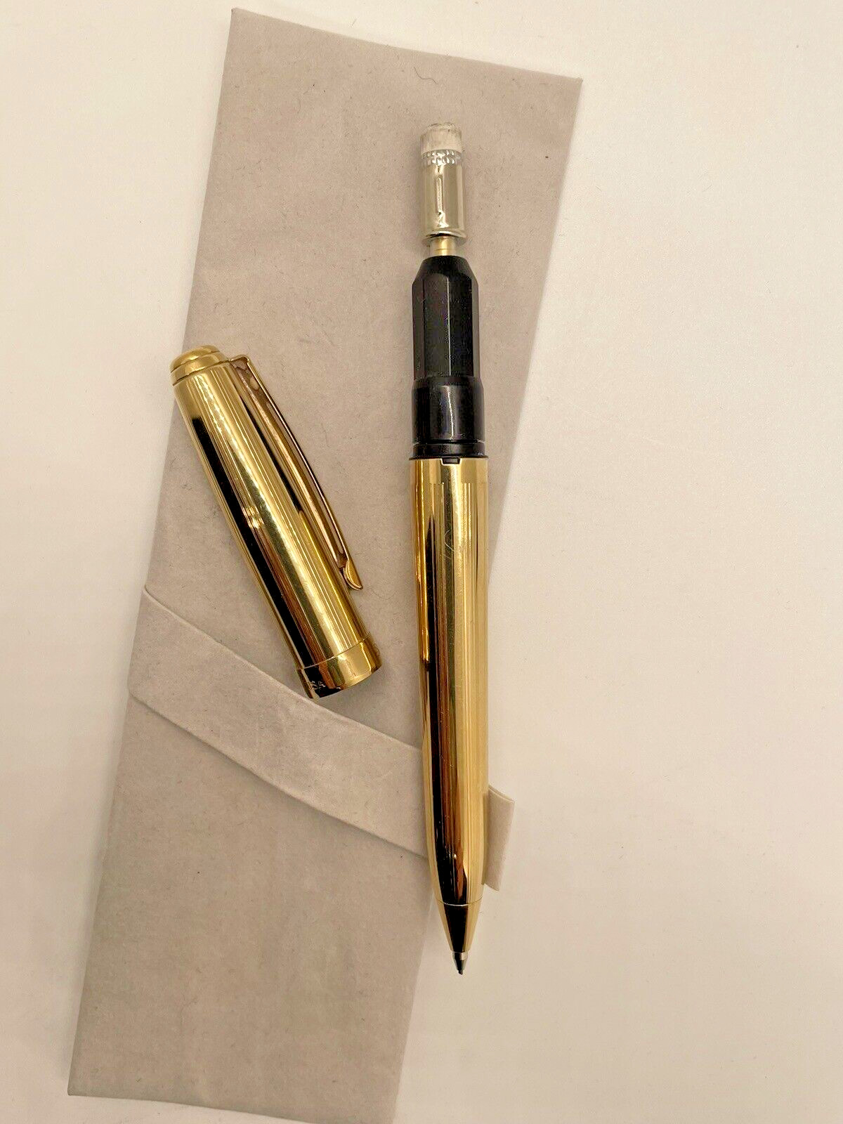 Sheaffer ‘s Prelude 368 22K Gold Plated .7mm Mechanical Pencil USA ‘UAW GM’