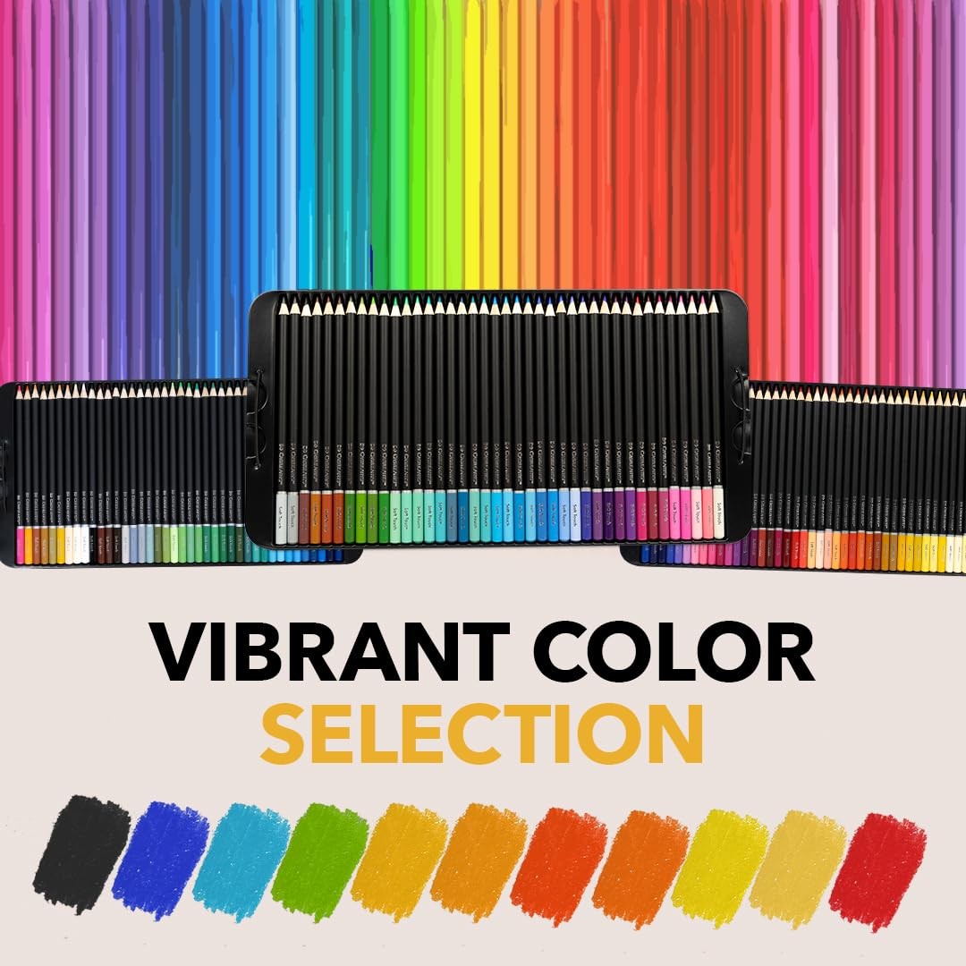 Castle Art Supplies Colored Pencils Set 1 Count (Pack of 120), Assorted Color