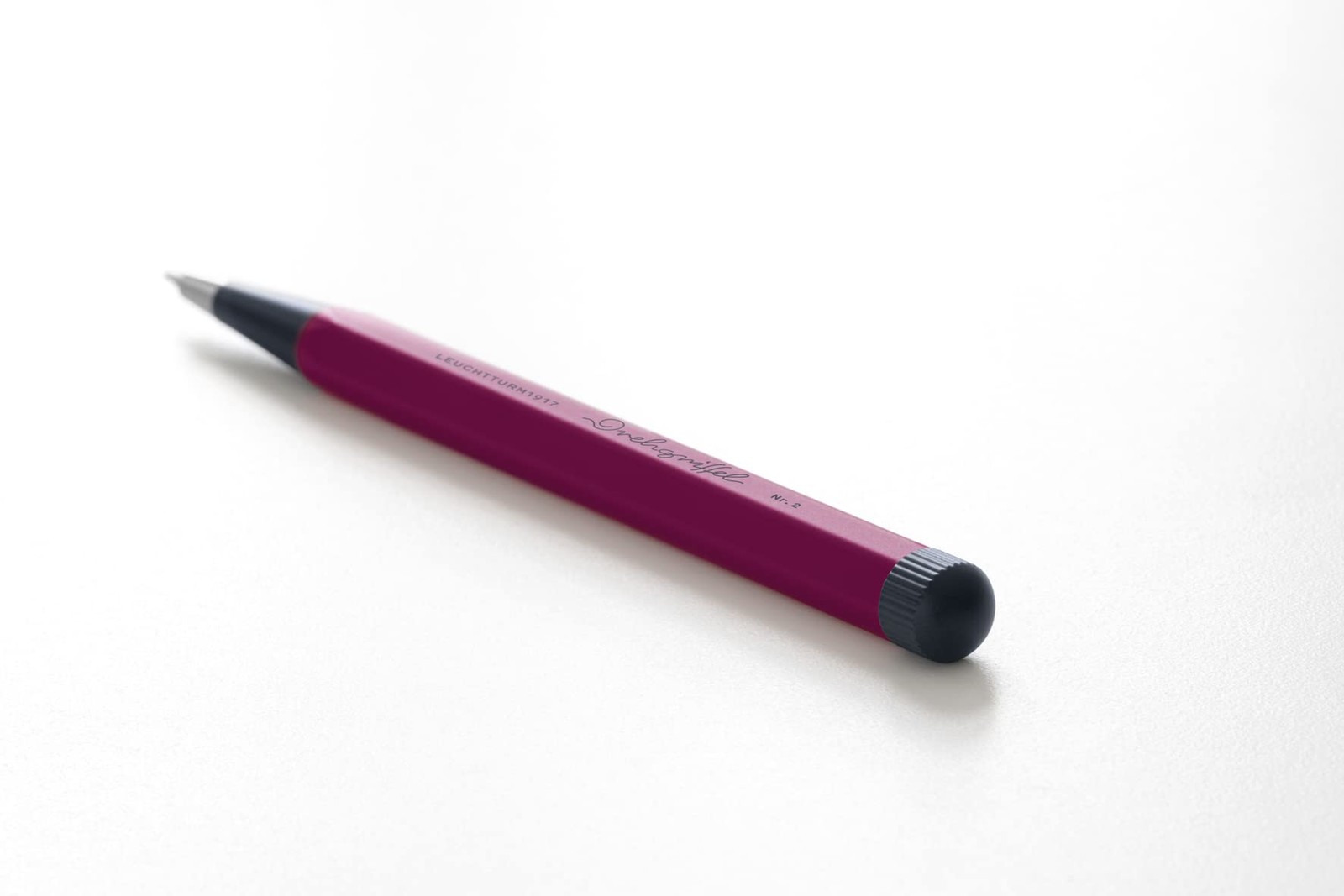 Drehgriffel Nr.2 Retro Mechanical Pencil Red Hexagonal Design 0.7mm Lead