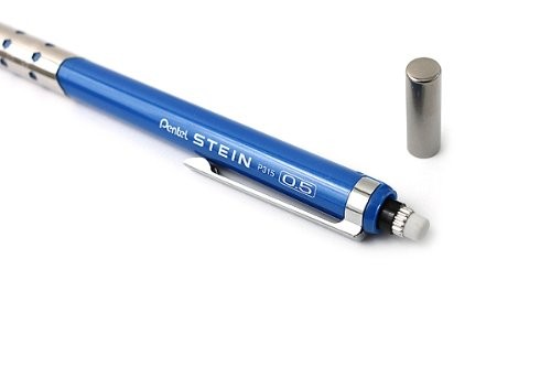 Pentel Stein Sharp Mechanical Pencil 0.5mm Metallic Blue Barrel XP315-MC