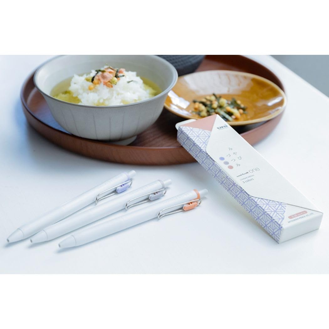 mitsubishi pencil uni-ball one Japanese style Color 0.38mm [Miyabi Zutsumi] 3P