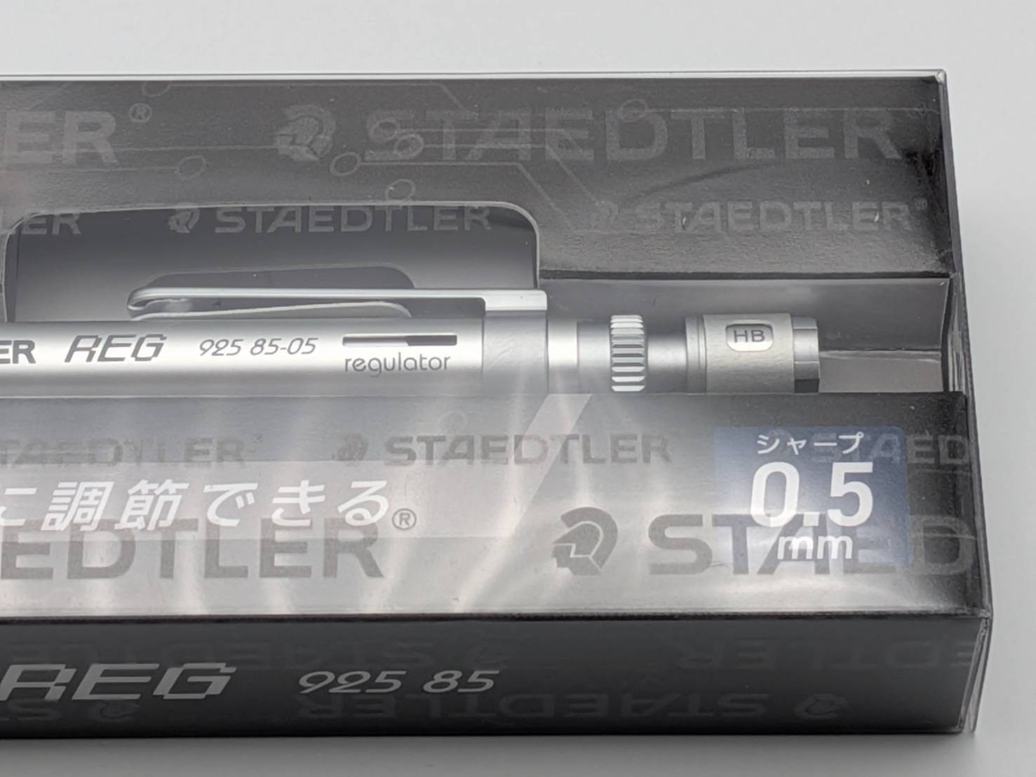 STAEDTLER REG Mechanical Drafting Pencil 925 85-05 0.5mm Sliver Adjustable Lead