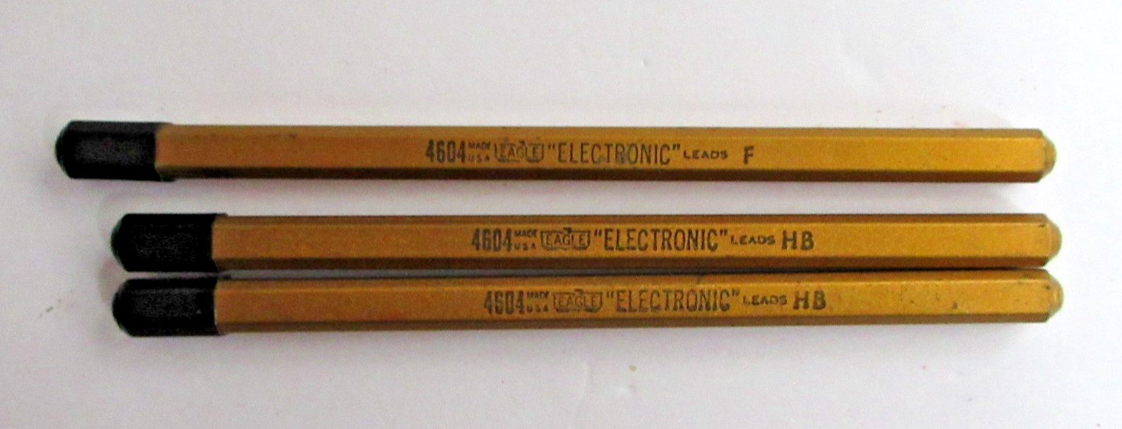 Eagle 4604 Electronic Leads HB & F Made in USA in Metal Tube Vintage