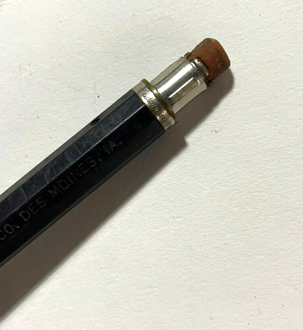 c.1930s Autopoint Yeoman Mutual Life Insurance Des Moines Iowa Mechanical Pencil