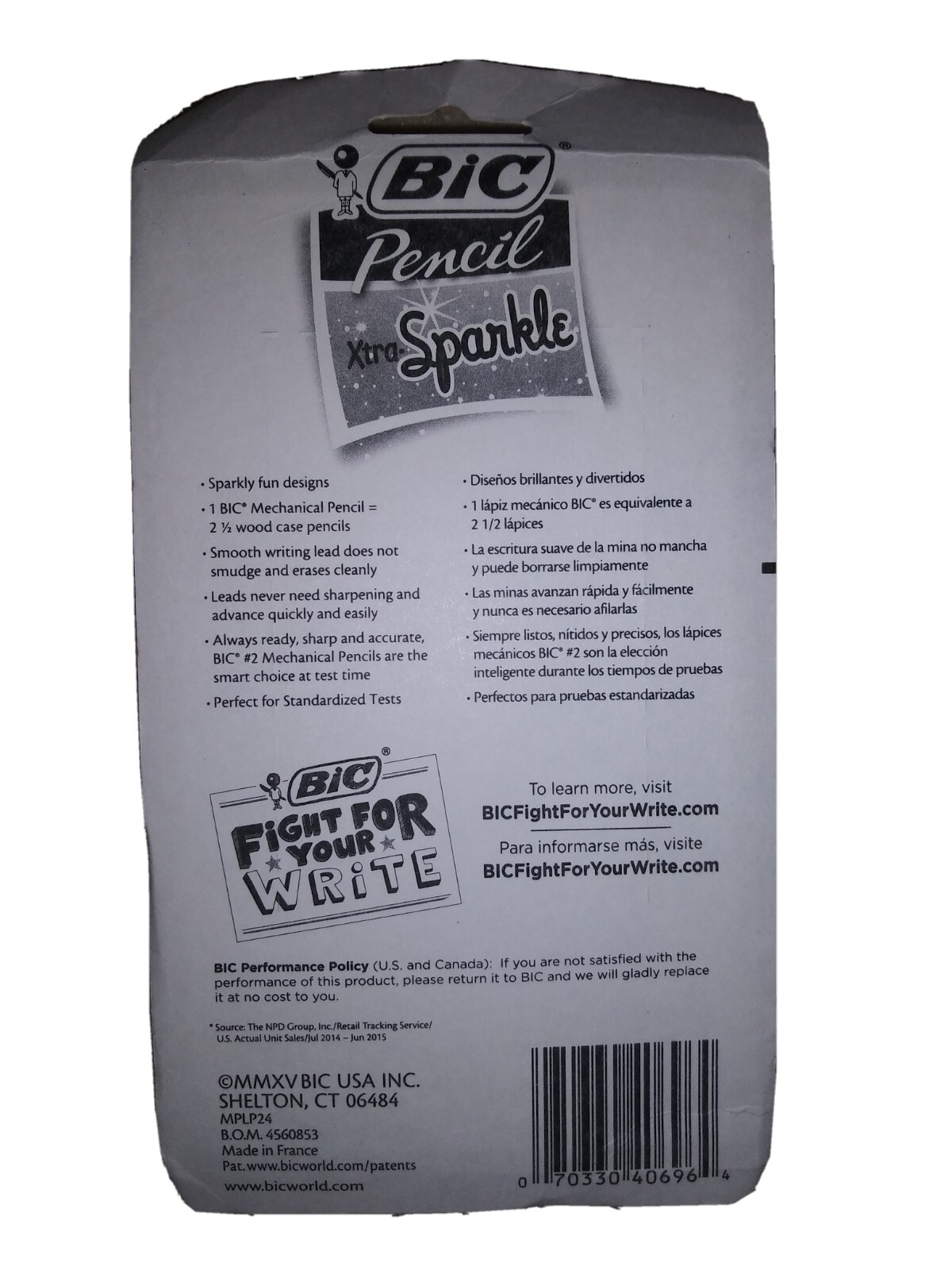 NEW BIC XTRA-SPARKLE #2 MECHANICAL PENCILS 24 PCS 0.7MM ASSORTED COLOR