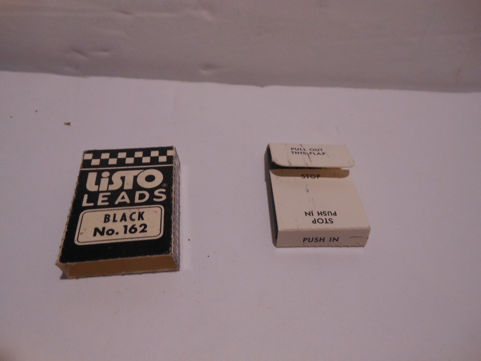 Vintage Listo Marking Pencil Large Size Leads Black No. 162-4 Pieces