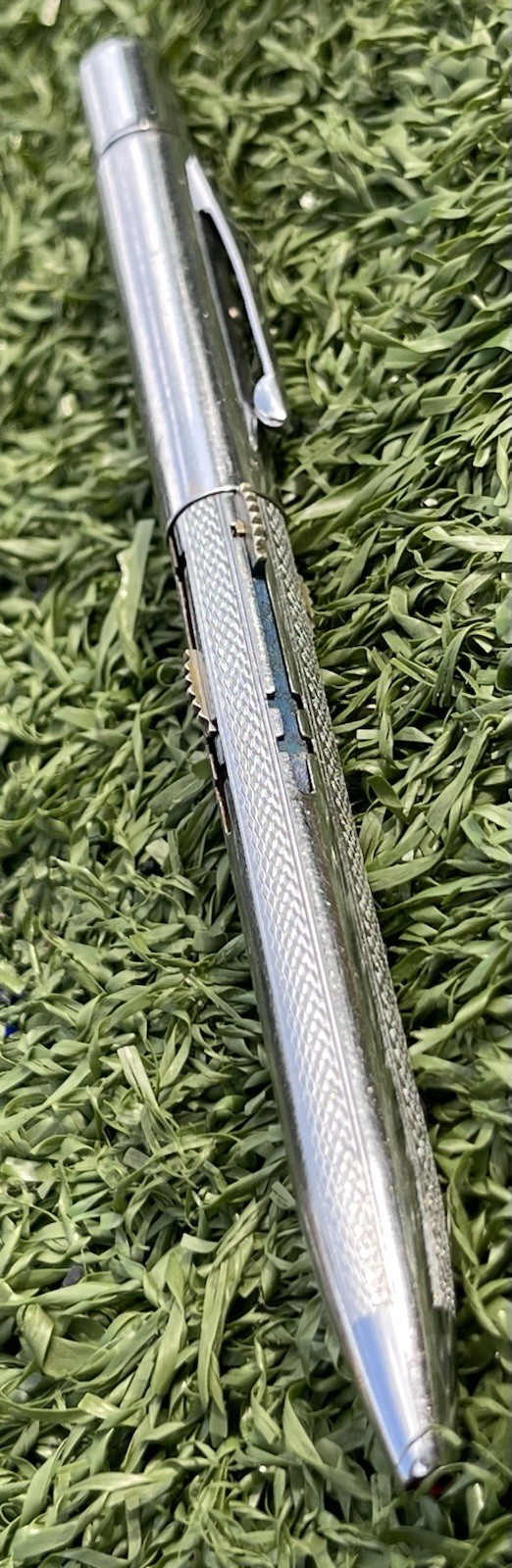 Vintage Silver Tone Multi-Color Mechanical Pen – 4 Way Rotating Barrel Writing