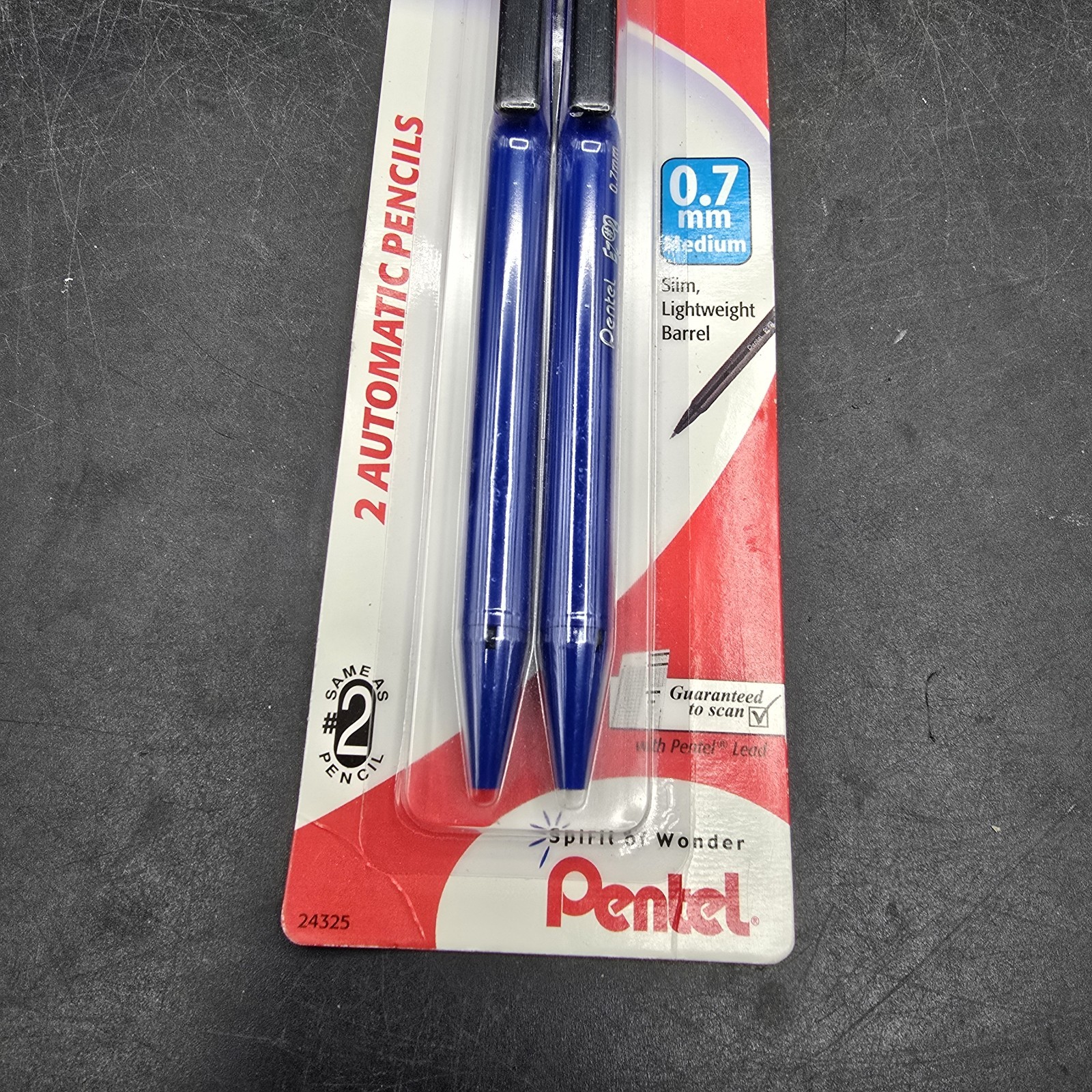 Pentel EZ #2 0.7mm Medium Automatic Pencil 2 Pack Blue