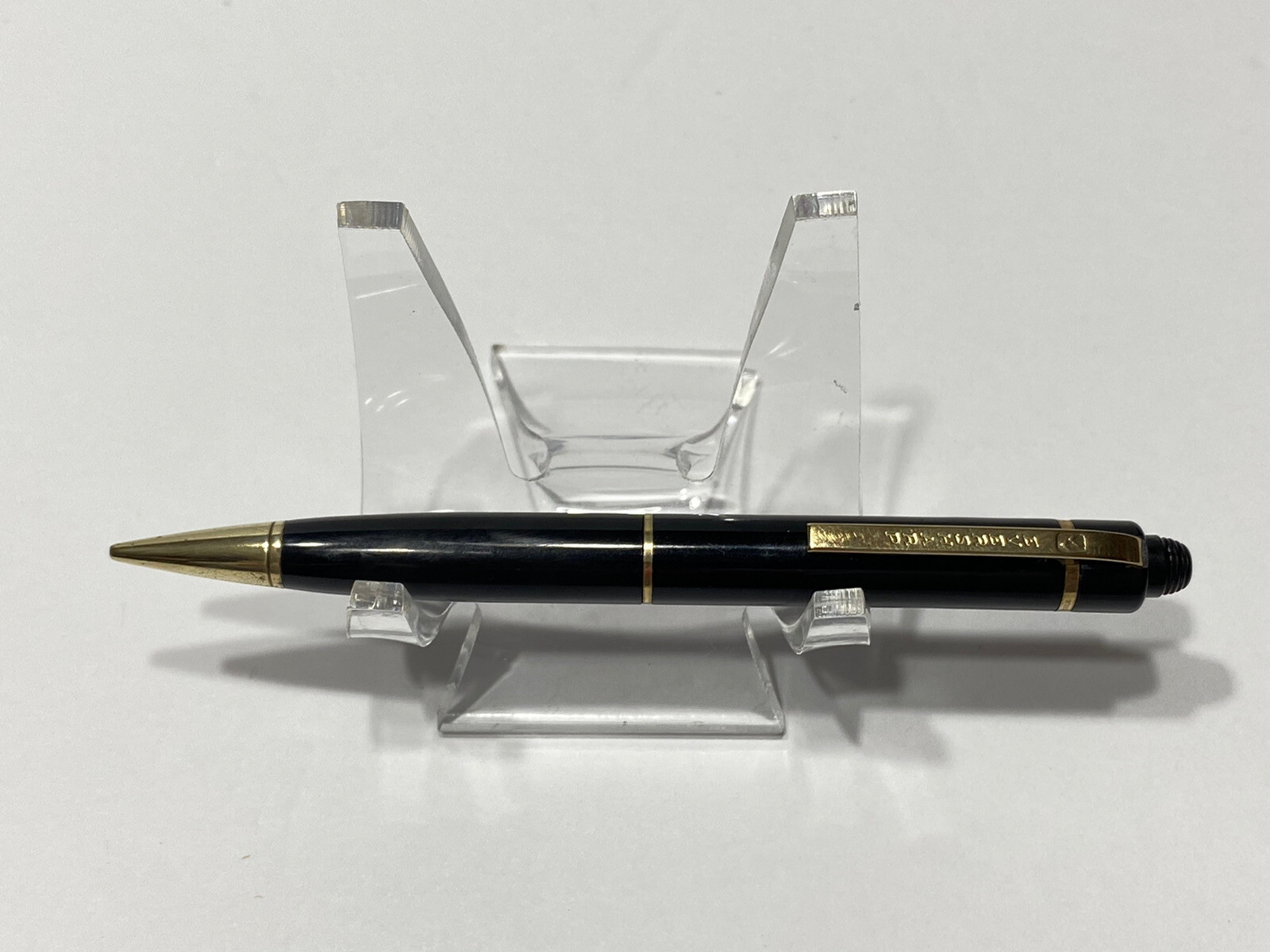 EVERSHARP SKYLINE PAT.BLACK, GOLD FILLED TRIM MECHANICAL PENCIL MADE IN USA
