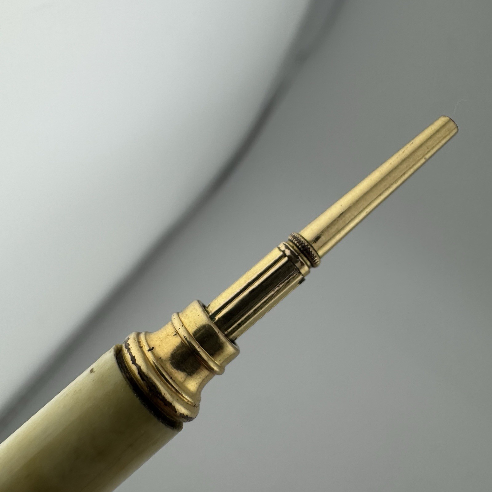 Antique Pearl & Gold Filled Retractable Mechanical Pencil Patd OCT 1771