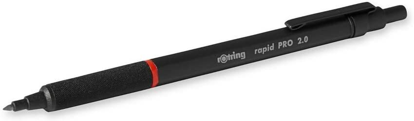 rOtring 1904260 Rapid PRO Mechanical Pencil 2 mm Matte Black
