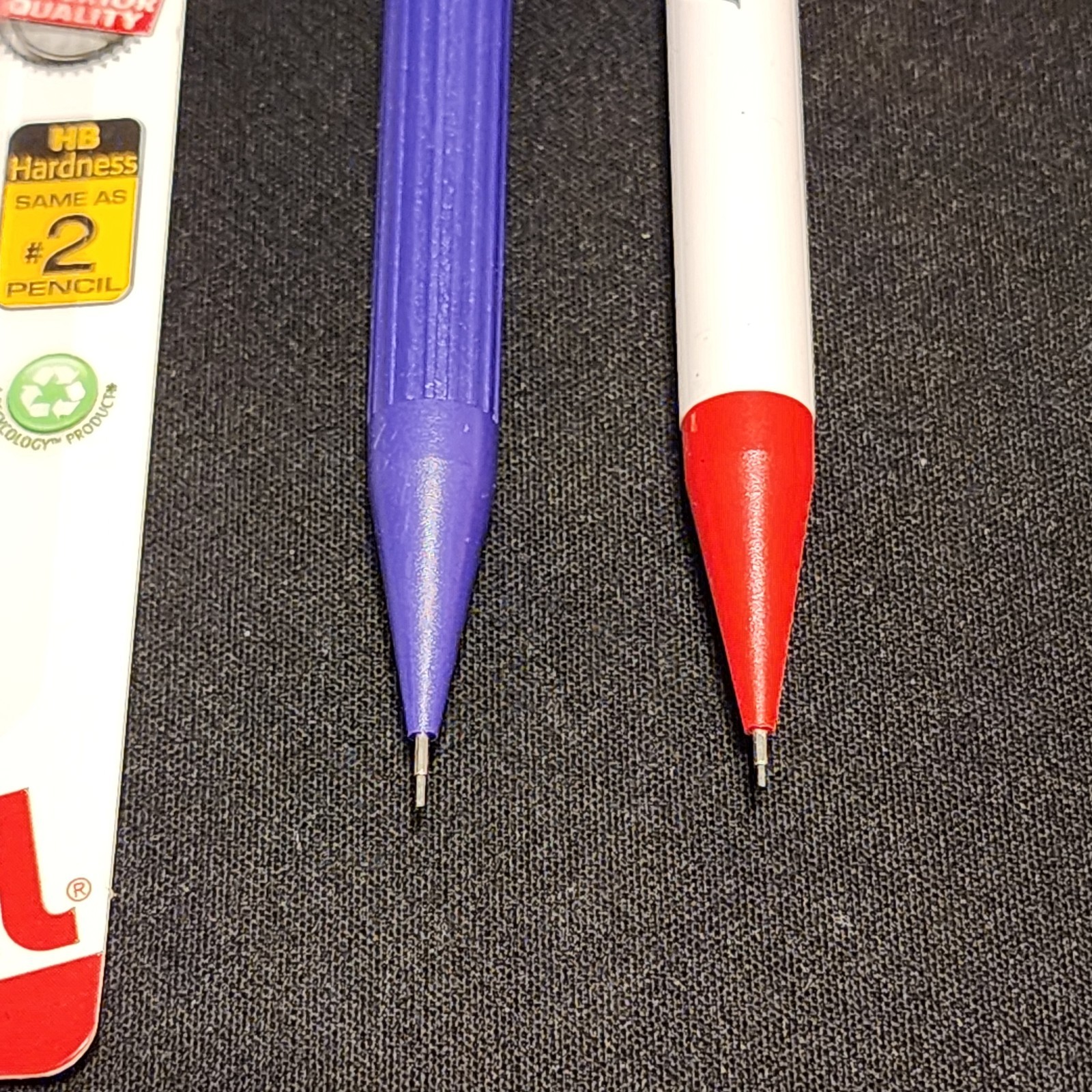 x2 Pentel A45 0.5mm Automatic Mechanical Pencil Purple, White Red IBM AmeriData