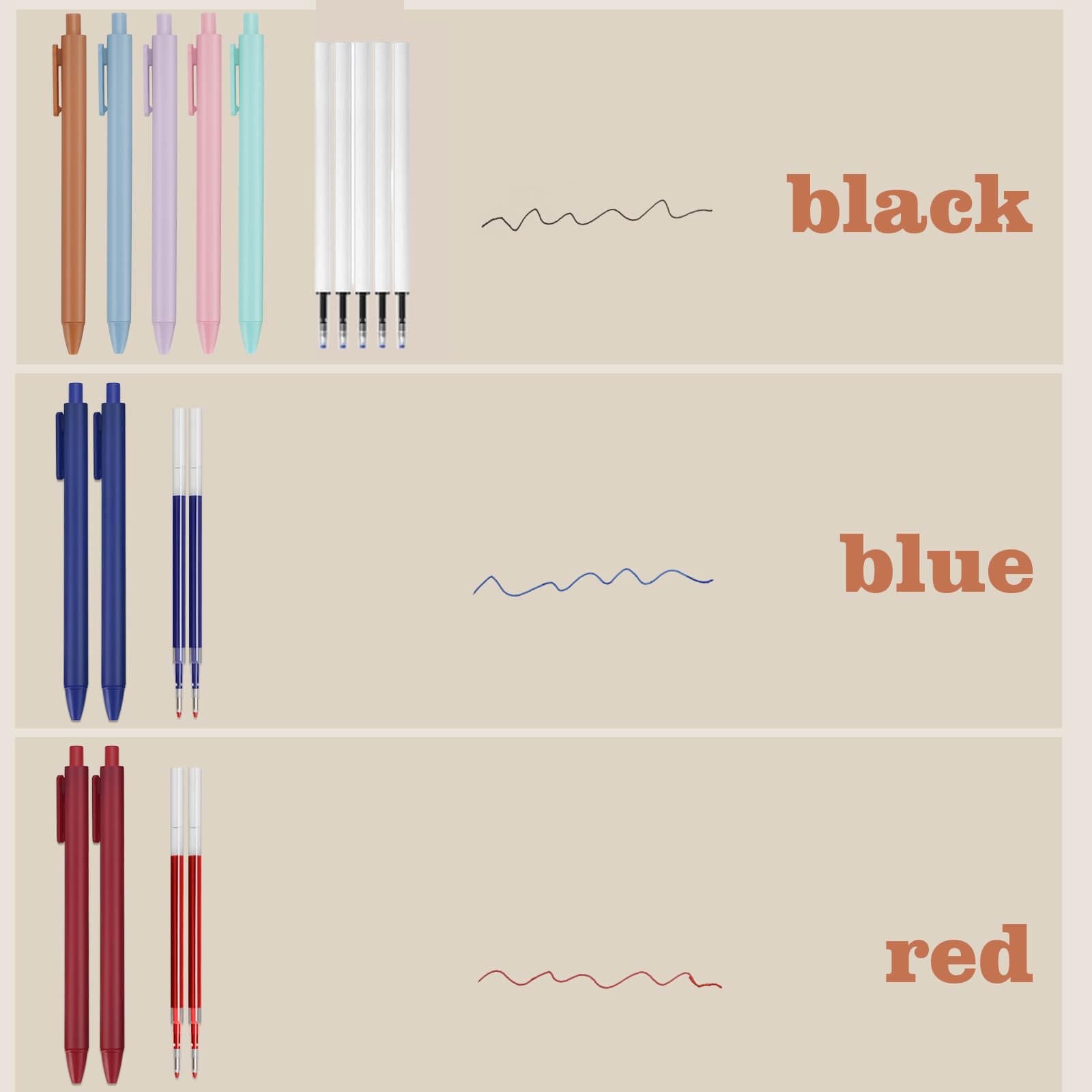 52 PCS Aesthetic School Supplies with Pen Case Gel Pens Rulers Pencils