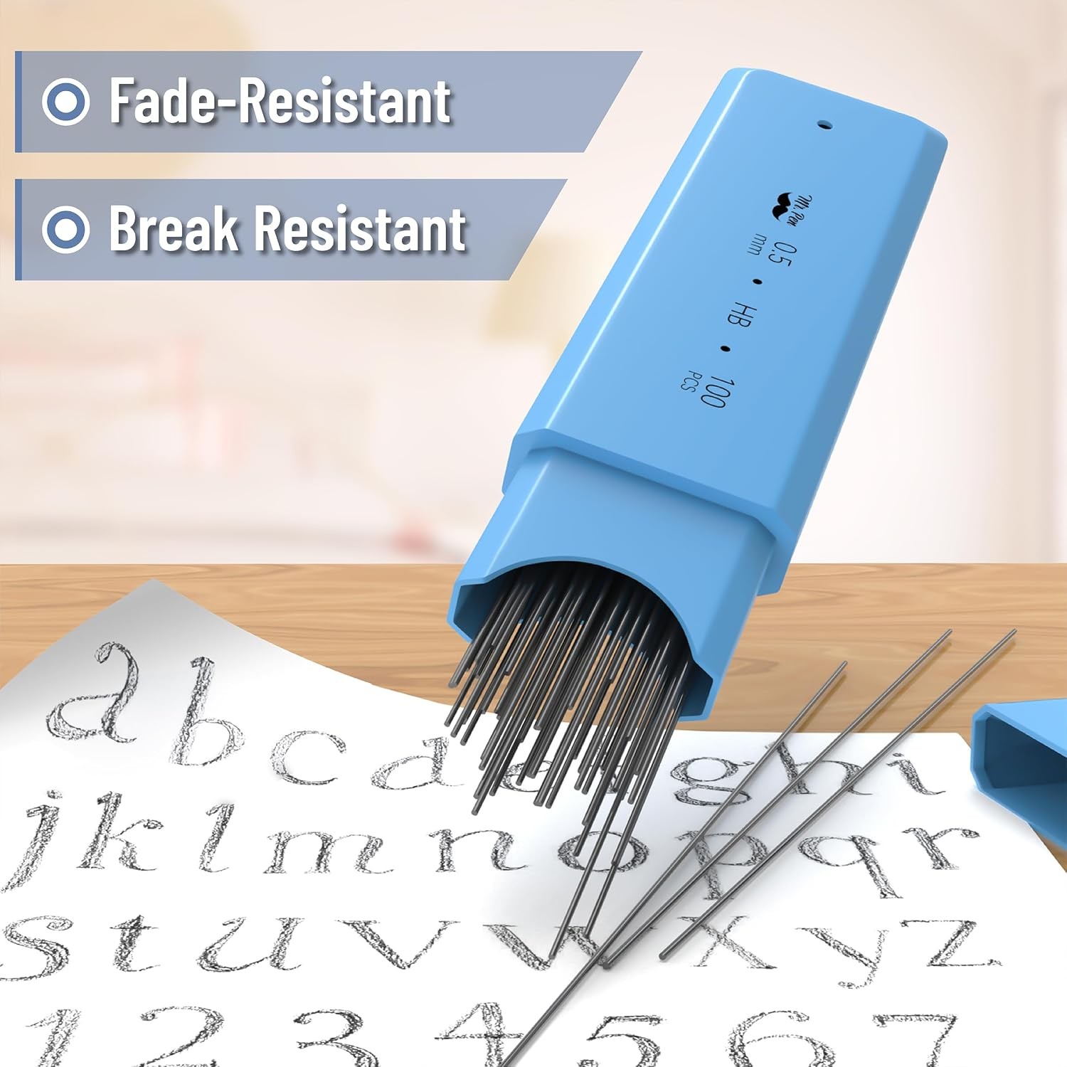 5 mm Mechanical Pencil Lead Refills 0.5 mm 20 Pack 2000 pcs Lead Refills for