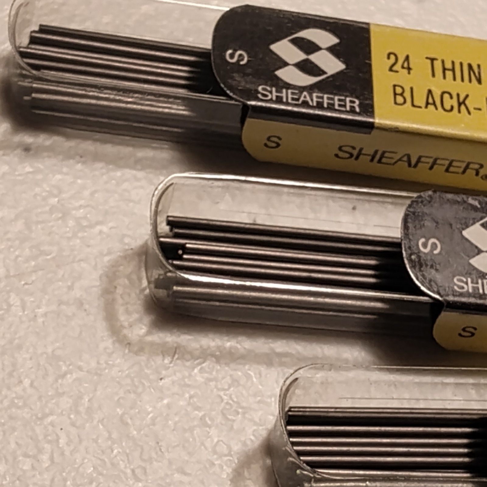 Vintage Sheaffer Mechanical Pencil Leads Lot with Original Box & 5 Unused Tins