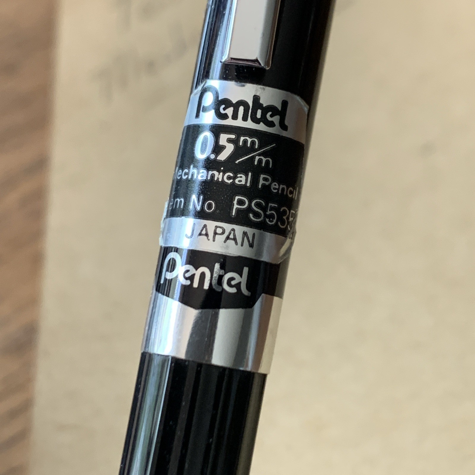 Vintage Pentel PS535 Mechanical Pencil .5mm Japan Retractable Tip Drafting