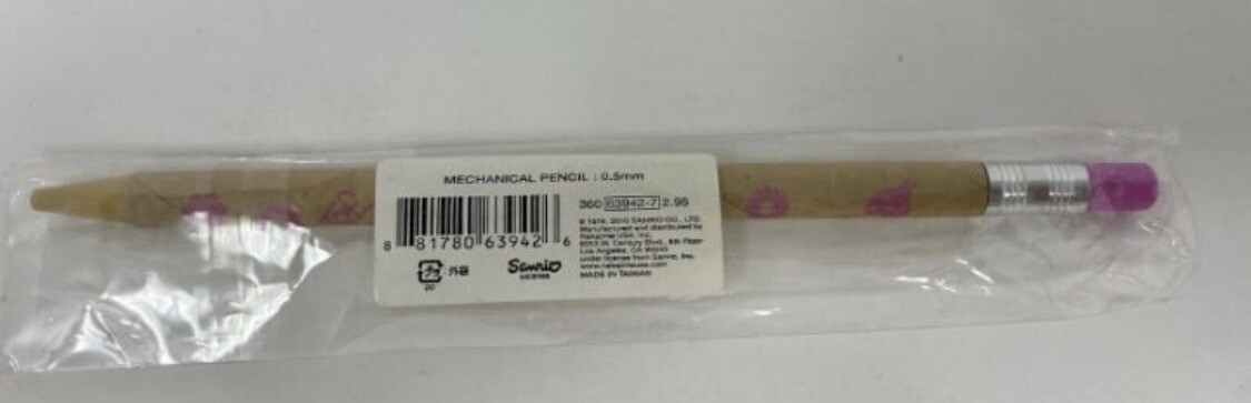 New Sanrio Hello Kitty Mechanical Pencil Rare Pink 2010