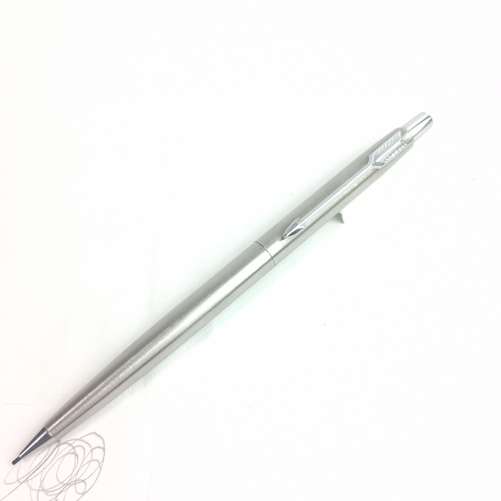 Parker Classic 75 Pencil Stainless Steel Flighter Made In USA Working 1970s