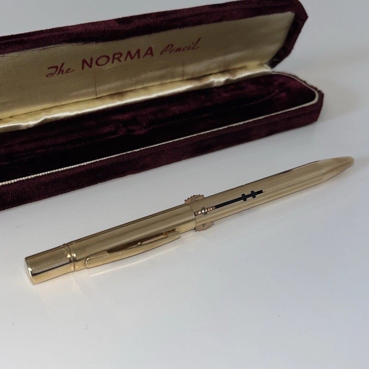 Vintage 14k Gold Filled The Norma Four Color Pencil Made in U.S.A. 4 Color Rare!