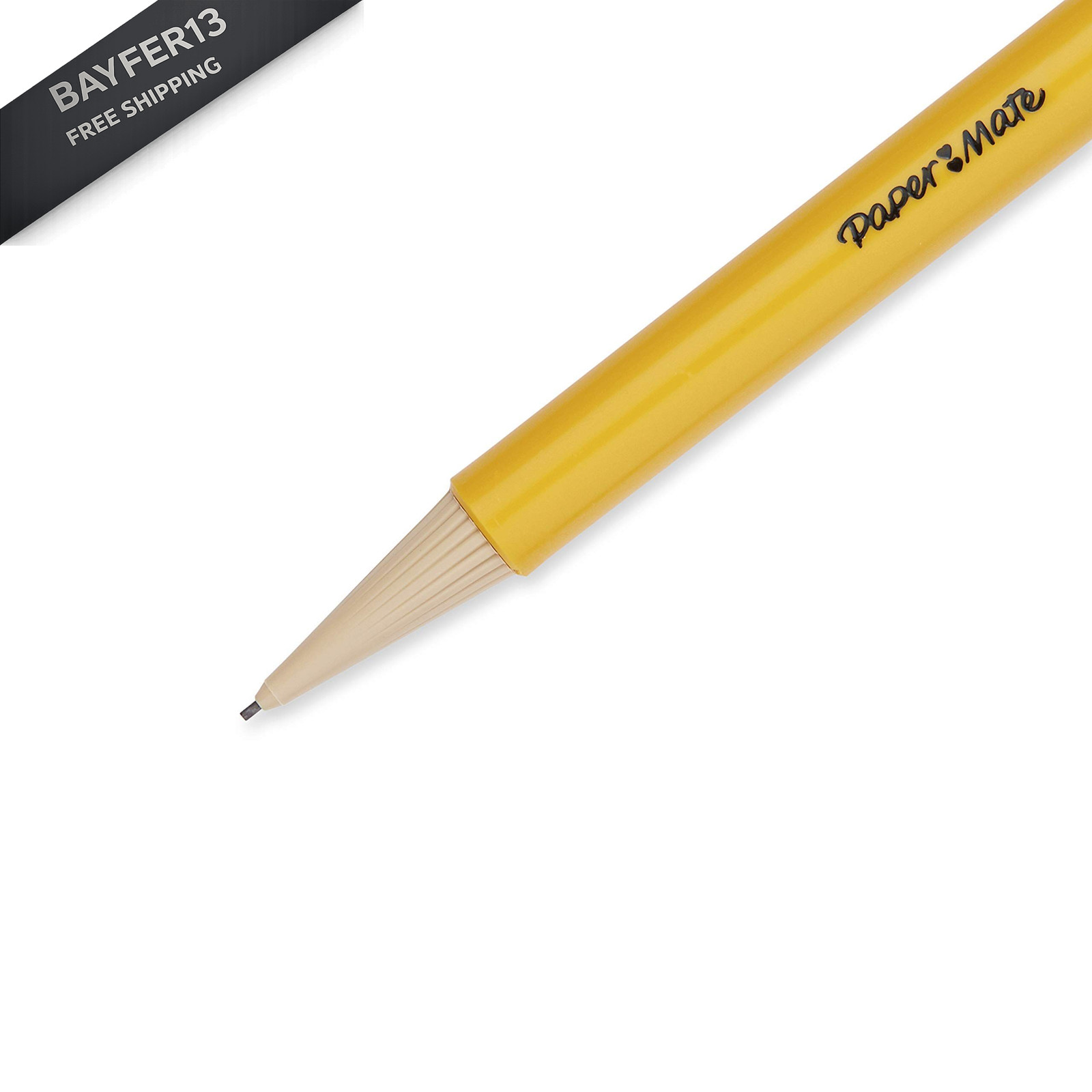 Paper Mate SharpWriter Mechanical Pencils, 12 Count (Pack of 1), Goldenrod