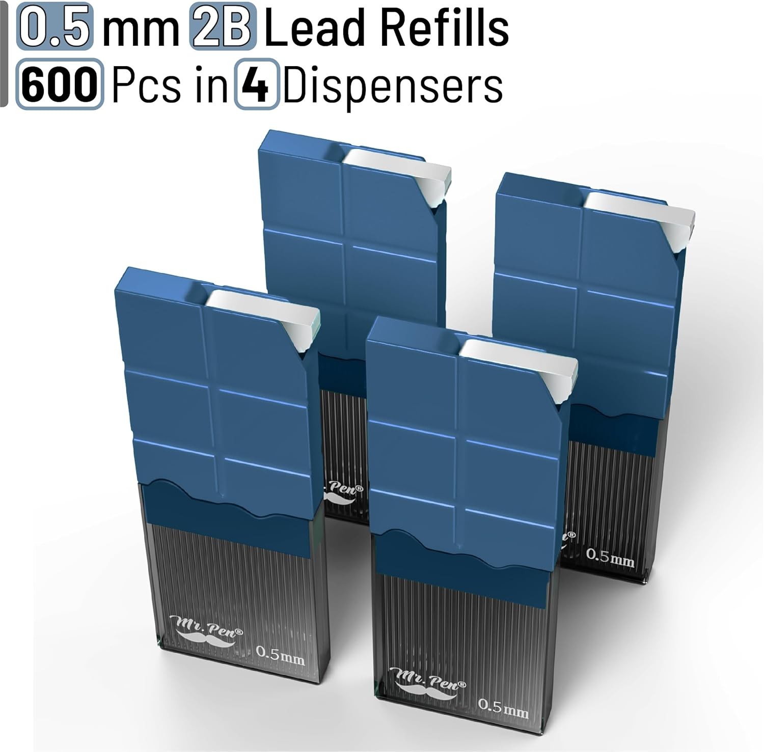 Mr. Pen- 96 Pack Extra Bold 2mm Pencil Lead Refills for Mechanical Pencils