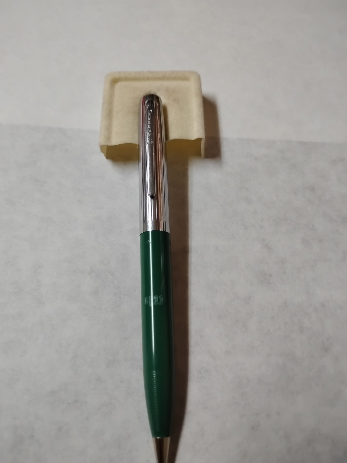 Vintage Sheaffer Green & Chrome Mechanical Pencil 4-3/4″ 9mm – Works #K7