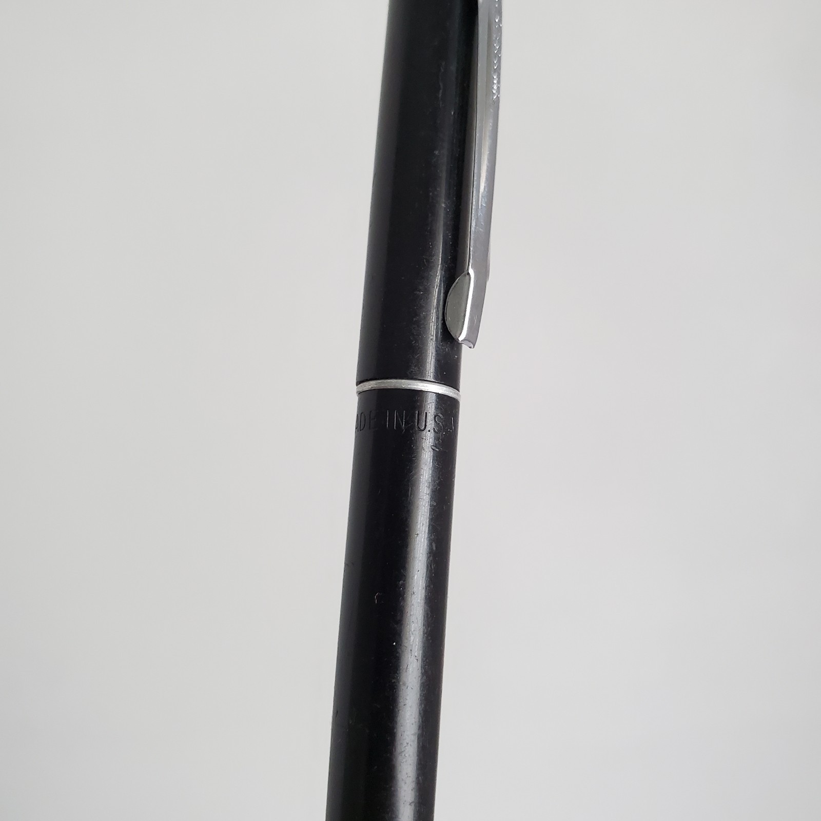 Vintage Scheaffer Mechanical Twist Pencil Black .9mm Ribbed Cap USA