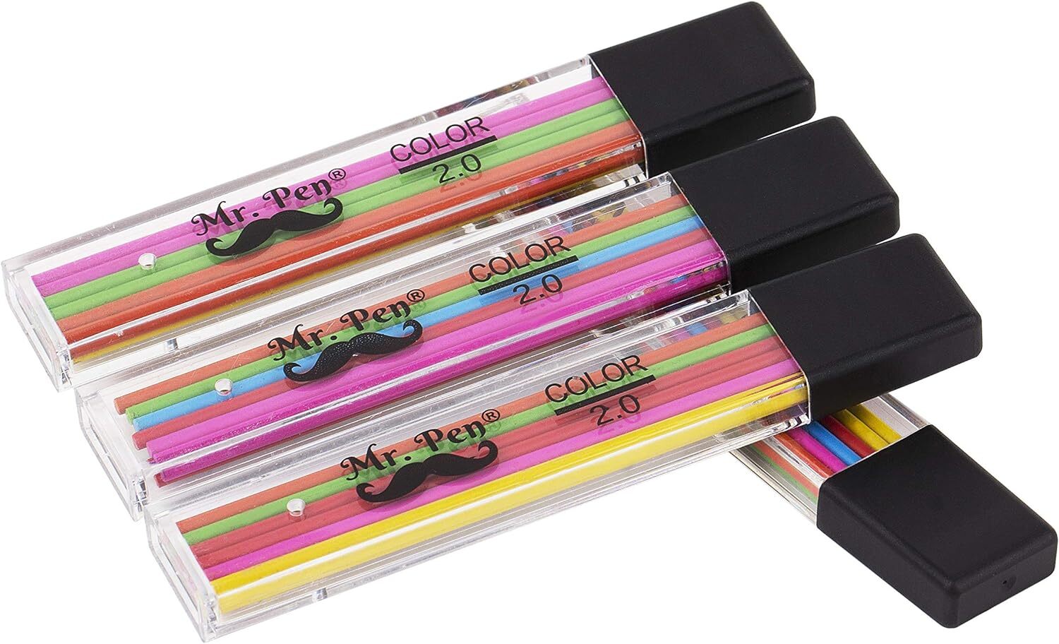 – Recambios De Mina De 2 Mm, Paquete De 48, Lapices De Mina De Colores De 2,0…
