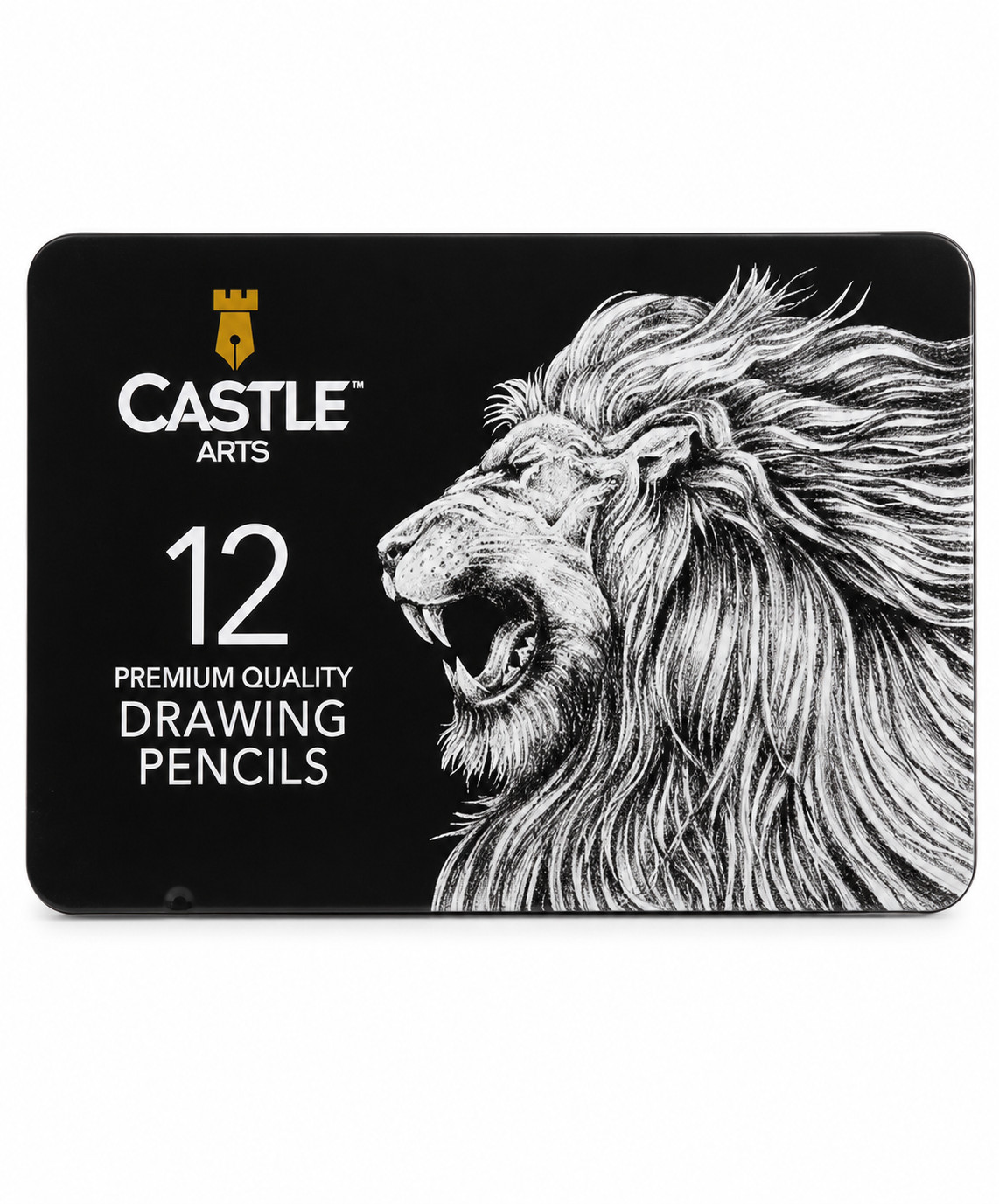 Castle Art Supplies 12 Piece Black Graphite Drawing Pencils Kit