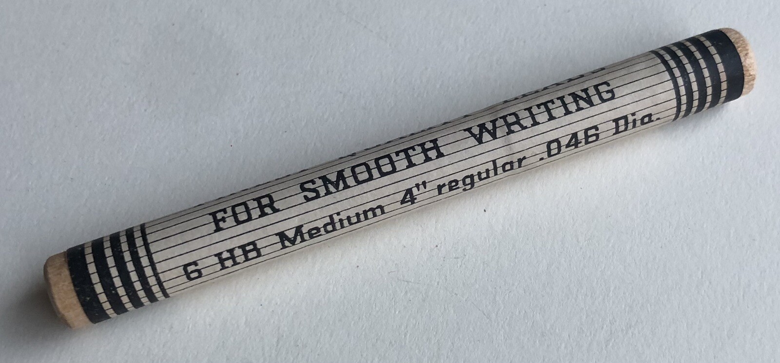 Vintage FINEST QUALITY Mechanical Pencil Lead HB Black 1.1mm NOS 6pk Tube USA
