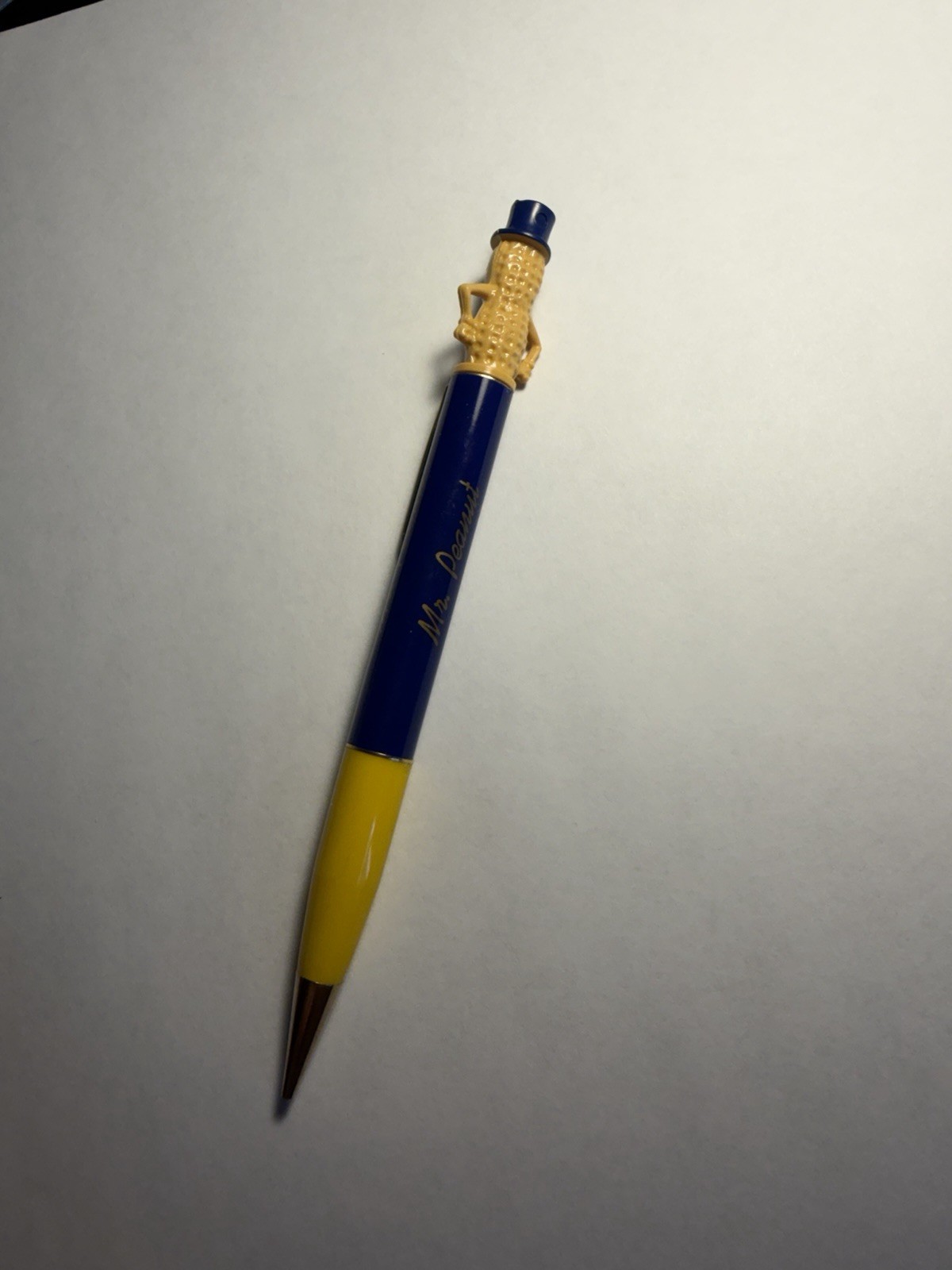 Papermate Mr. Peanut Vintage Twist Click Mechanical Pencil Retractable Plastic