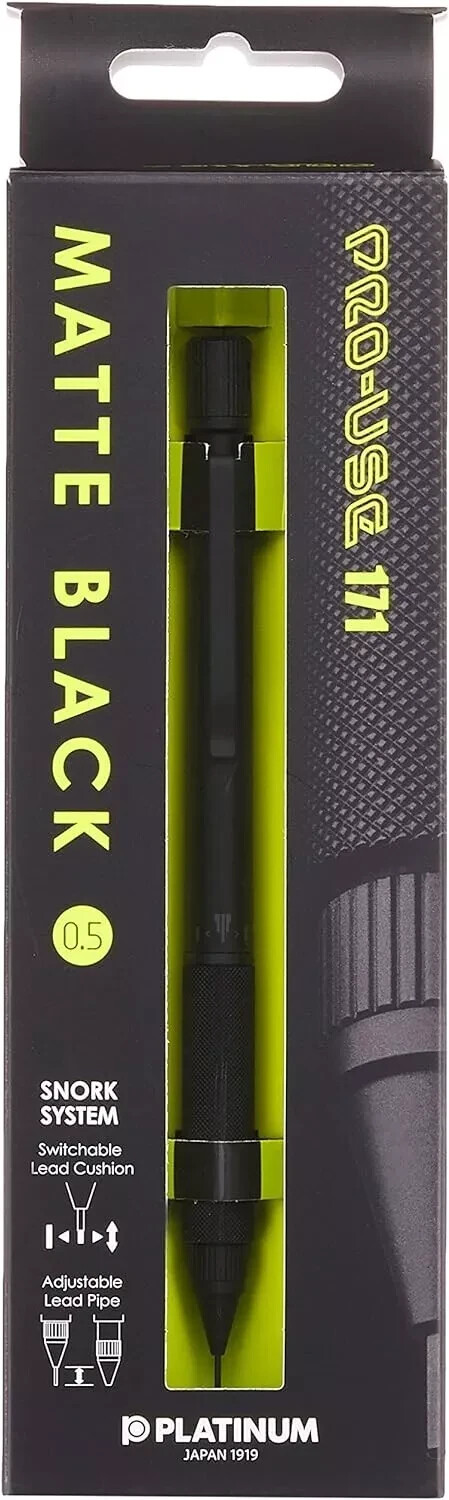 Platinum MSDA-2500B Drafting Sharp Professional Use 171 0.5mm Matte Black